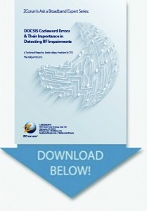 docsis codeword errors whitepaper download now 