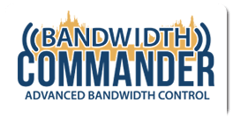 bandwidth commander logo blue yellow