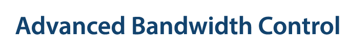 Bandwidth Commander Advanced Bandwidth Control Text