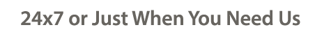 End User Support Microsite Slider 24x7 Text