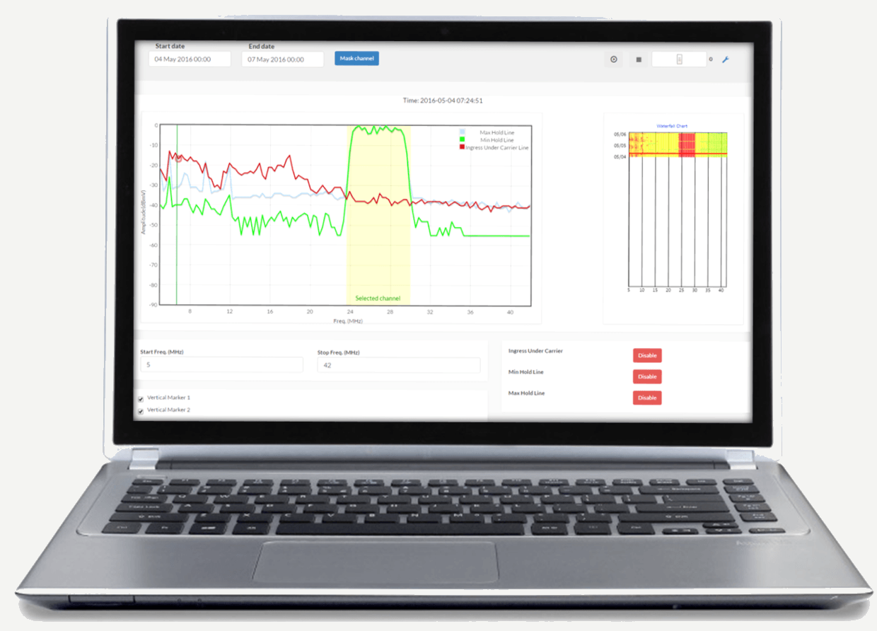 upstream analyzer screen laptop